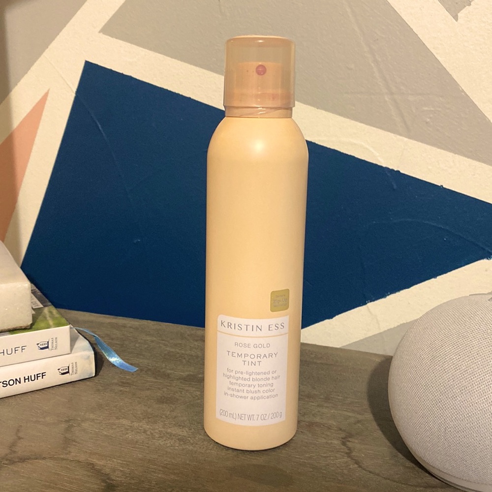 kristin ess rose gold temporary hair tint